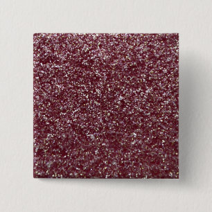 Roter Glitter Button