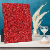 Roter Glitter Fotoplatte (Seite)