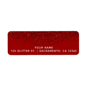 Roter Glitter Glamour Funkeln Elegant Chic Party
