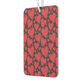 Roter Glitter-Herzen-Muster Autolufterfrischer (Links)
