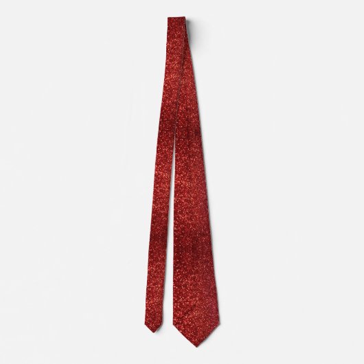 Roter Glitter Krawatte (Rückseite)