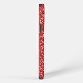 Roter Glitter-Look iPhone Hülle (Rechte Seite)