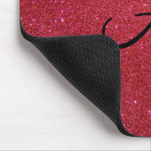 Roter Glitter Mousepad (Ecke)