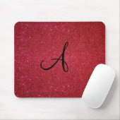 Roter Glitter Mousepad (Mit Mouse)