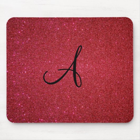 Roter Glitter Mousepad (Vorne)