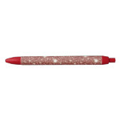 Roter Glitter Weihnachten Kugelschreiber (Vorderseite)