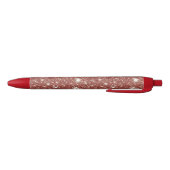 Roter Glitter Weihnachten Kugelschreiber (Unterseite)