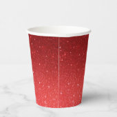 Roter Glittergradient Pappbecher (Rechts)
