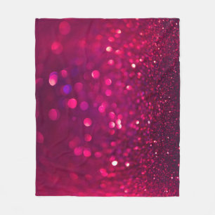 Roter Glitzer: Abstrakt Bokeh Fleecedecke