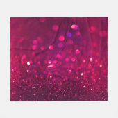 Roter Glitzer: Abstrakt Bokeh Fleecedecke (Vorderseite (Horizontal))