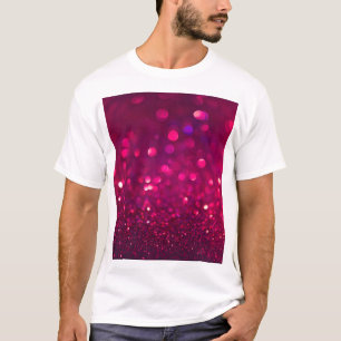 Roter Glitzer: Abstrakt Bokeh T-Shirt