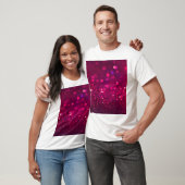 Roter Glitzer: Abstrakt Bokeh T-Shirt (Unisex)
