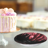 Roter Glitzer-Ballons aus Quinceanera Pappteller