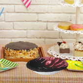 Roter Glitzer-Ballons aus Quinceanera Pappteller