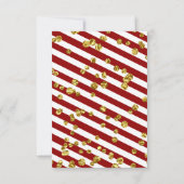 Roter Glitzer Beerdigung Foto Beileid Danke Karte (Rückseite)