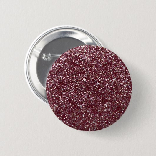 Roter Glitzer Button (Vorne & Hinten)