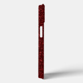 Roter Glitzer Case-Mate iPhone Hülle (Rückseite / Rechts)