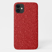 Roter Glitzer Case-Mate iPhone Hülle (Rückseite)