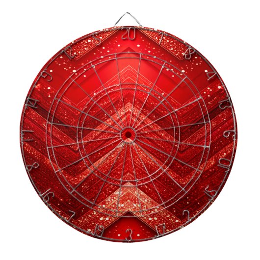 Roter Glitzer Decorative Dartboard Dartscheibe (vorne)