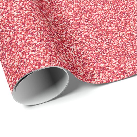 Roter Glitzer Druckpapier Geschenkpapier (Rolleneckpunkt)