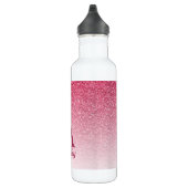 Roter Glitzer Edelstahlflasche (Rechts)