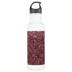 Roter Glitzer Edelstahlflasche