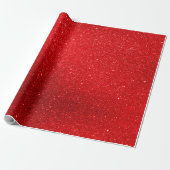 Roter Glitzer-Effektverpackung für Weihnachten Geschenkpapier (Ungerollt)