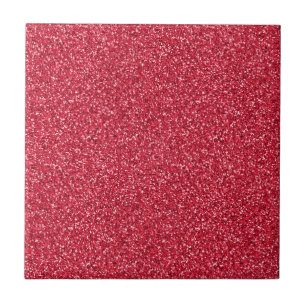 Roter Glitzer Fliese
