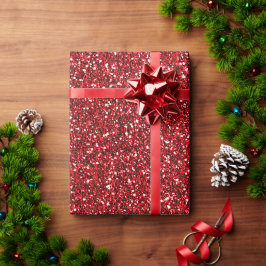Roter Glitzer Geschenkpapier