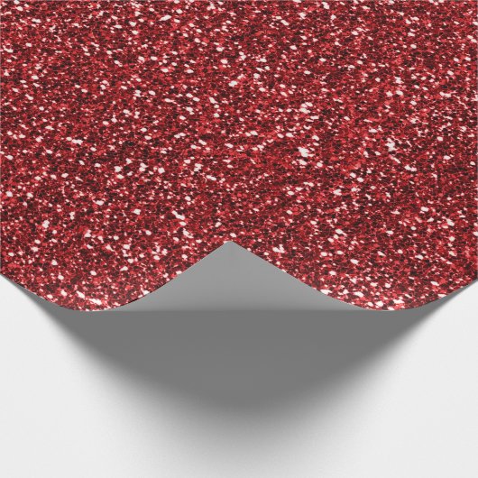 Roter Glitzer Geschenkpapier (Ecke)