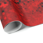 roter Glitzer Geschenkpapier (Rolleneckpunkt)