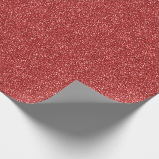 Roter Glitzer Geschenkpapier (Ecke)