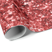 Roter Glitzer Geschenkpapier (Rolleneckpunkt)