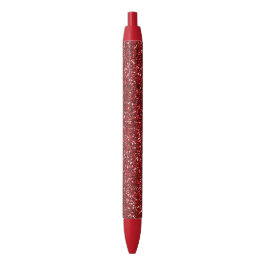 Roter Glitzer Glitz Kugelschreiber