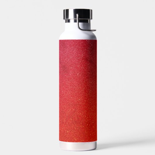 Roter Glitzer Gradient Stainless Steel Flasche (Links)
