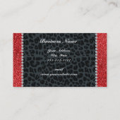 Roter Glitzer, Grauleopard Visitenkarte (Rückseite)