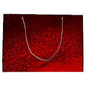 roter Glitzer Große Geschenktüte (Rückseite)