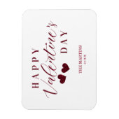 Roter Glitzer - Happy Valentine's Day Heart Magnet (Vertikal)