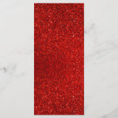 Roter Glitzer High Heels | 50 & Fabulous Geburtsta Menükarte (Rückseite)