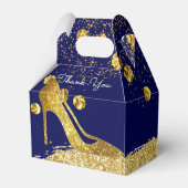 Roter Glitzer High Heels Elegante Hochzeitsvorzugb Geschenkschachtel (Rückseite)