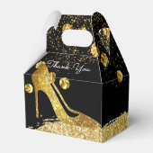 Roter Glitzer High Heels Elegante Hochzeitsvorzugb Geschenkschachtel (Rückseite)