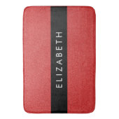 Roter Glitzer, Hintergrund des Glitzer, Ihr Name Badematte (Vorderseite Vertikal)