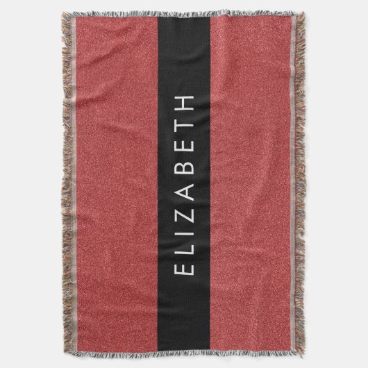 Roter Glitzer, Hintergrund des Glitzer, Ihr Name Decke (Vorderseite Vertikal)