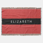 Roter Glitzer, Hintergrund des Glitzer, Ihr Name Decke (Vorderseite)