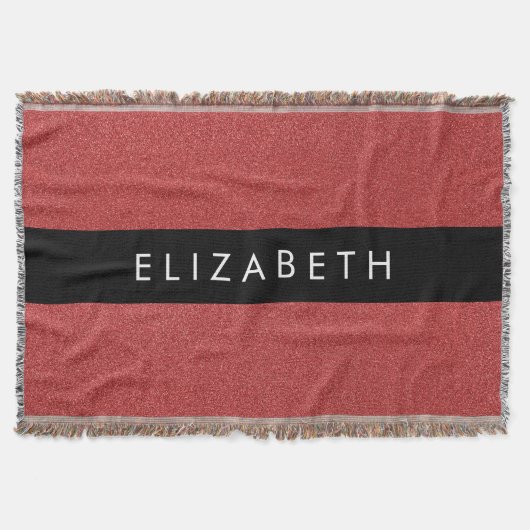 Roter Glitzer, Hintergrund des Glitzer, Ihr Name Decke (Vorderseite)