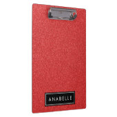 Roter Glitzer, Hintergrund des Glitzer, Ihr Name Klemmbrett (Rechts)