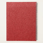 Roter Glitzer, Hintergrund des Glitzer, Ihr Name Planer (Rückseite)