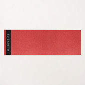 Roter Glitzer, Hintergrund des Glitzer, Ihr Name Yogamatte (Vorderseite (Horizontal))