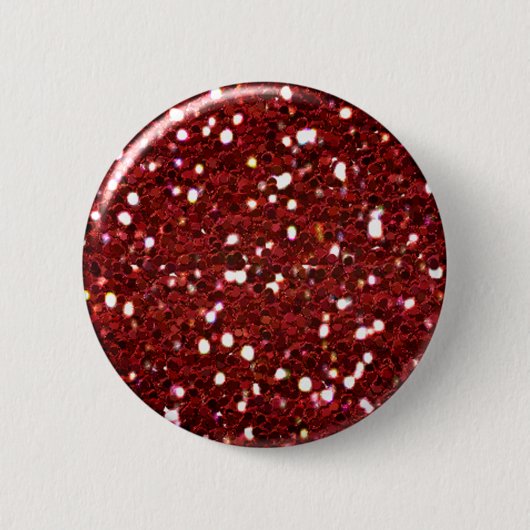 Roter Glitzer-Knopf Button (Vorderseite)