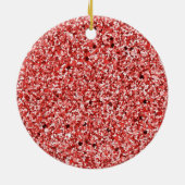 Roter Glitzer Kreath Erster Weihnachtsschmuck (Hinten)